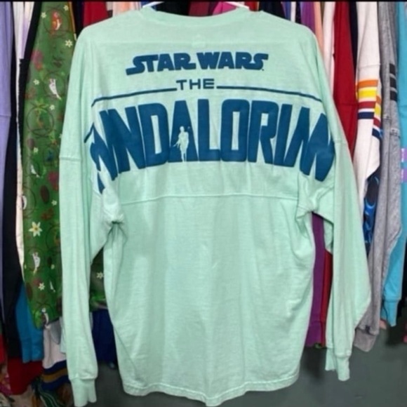 Disney parks Star WDisney parks Star Wars baby yoda mandalorian spirit jersey XS - Picture 1 of 6